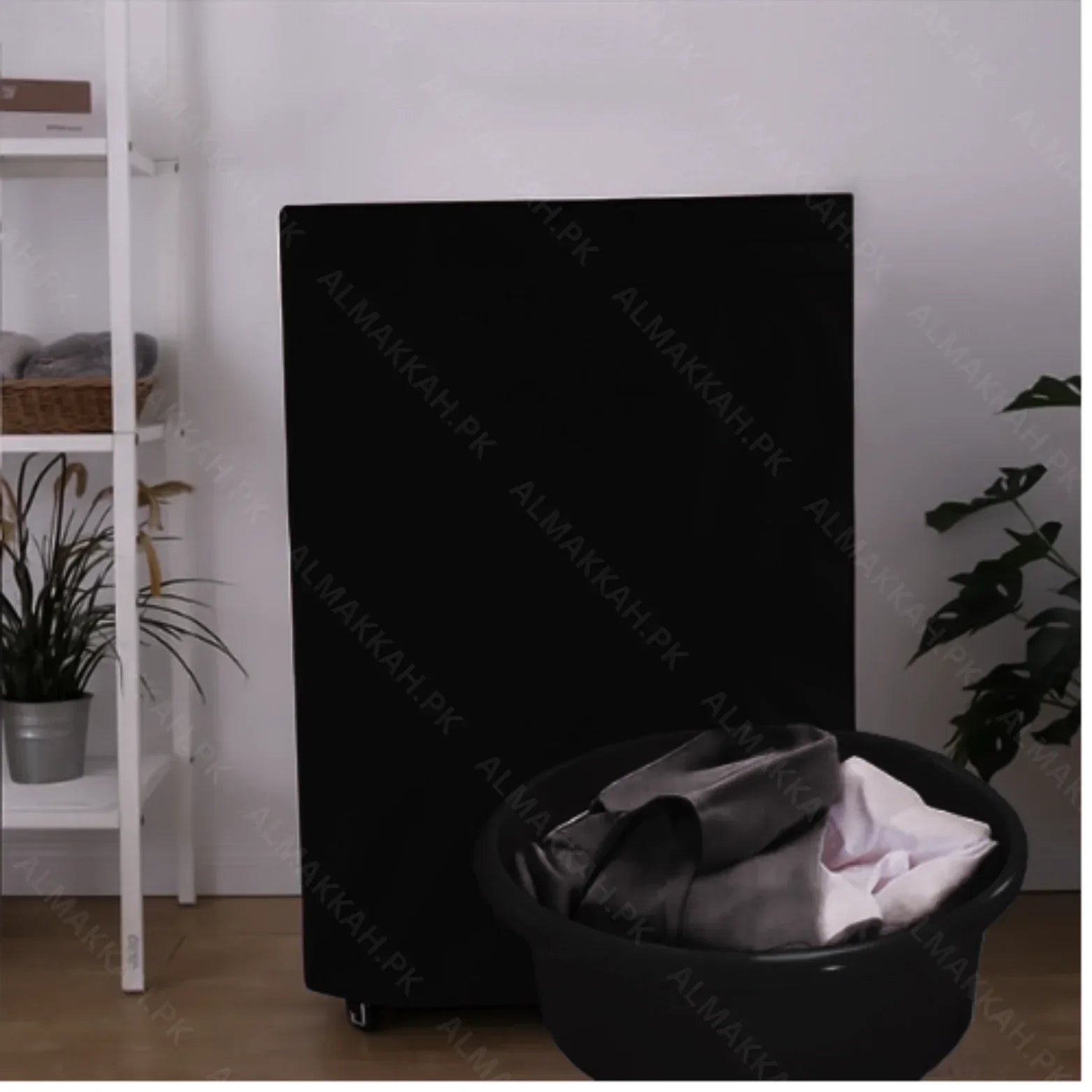 Waterproof Zipper Washing Machine Cover – Parachute Fabric, Dust & Rust Proof – Black