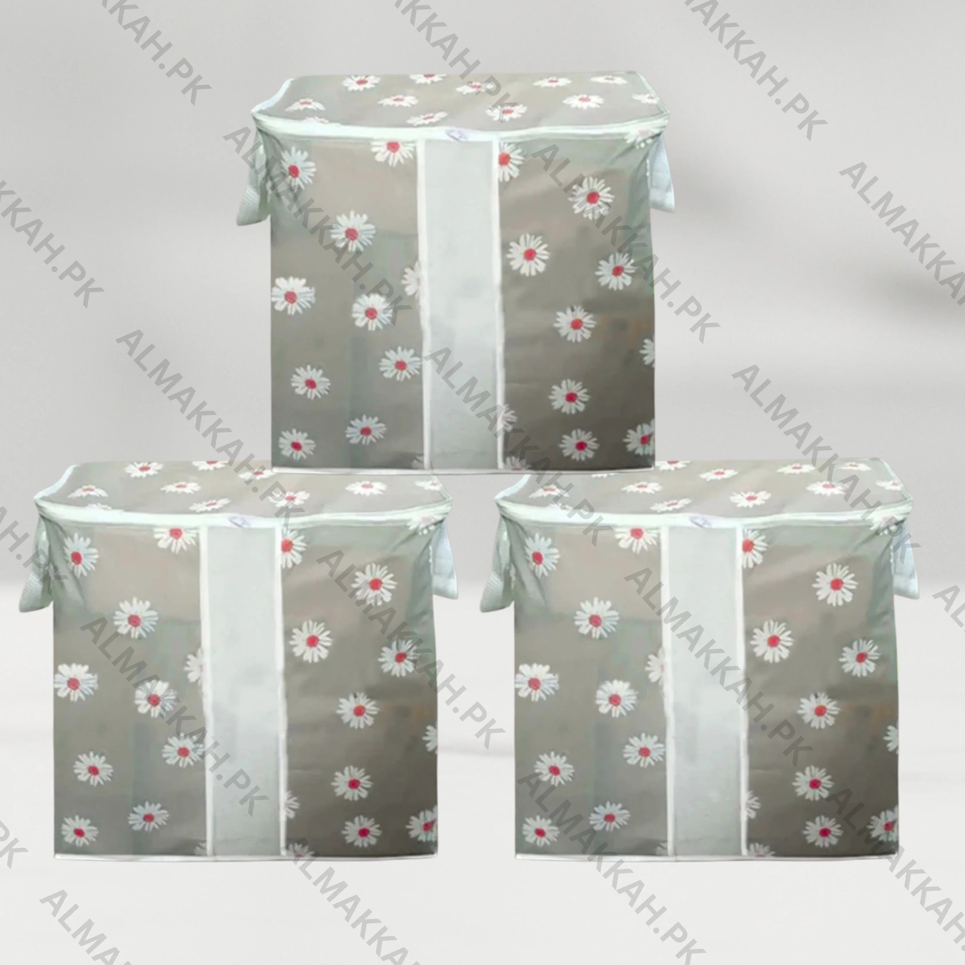 Multi-Purpose Printed Storage Bag - Grey