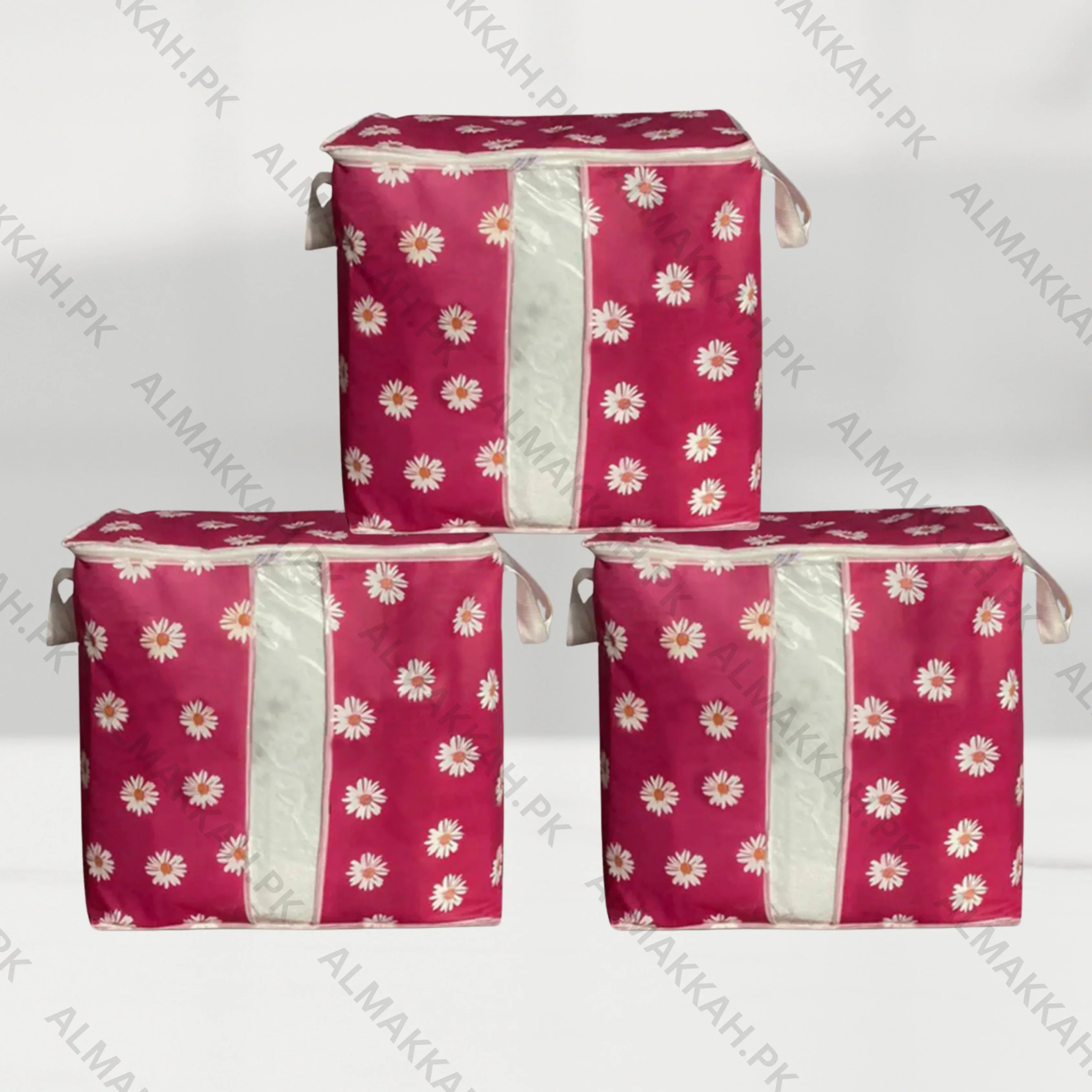 Multi-Purpose Printed Storage Bag - Pink