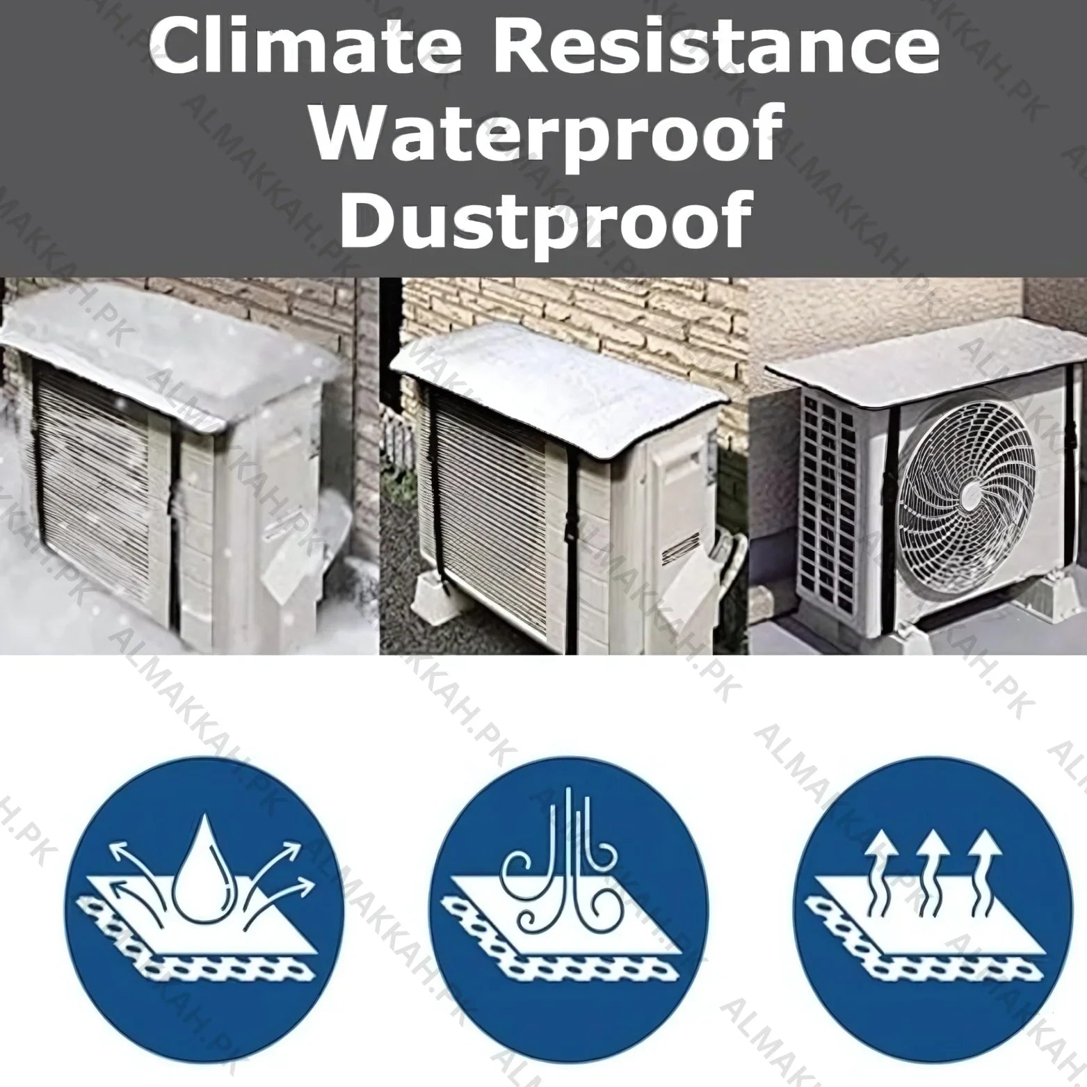 Outdoor AC Unit Cover – Waterproof, UV-Resistant - Dustproof & Heat Reflective