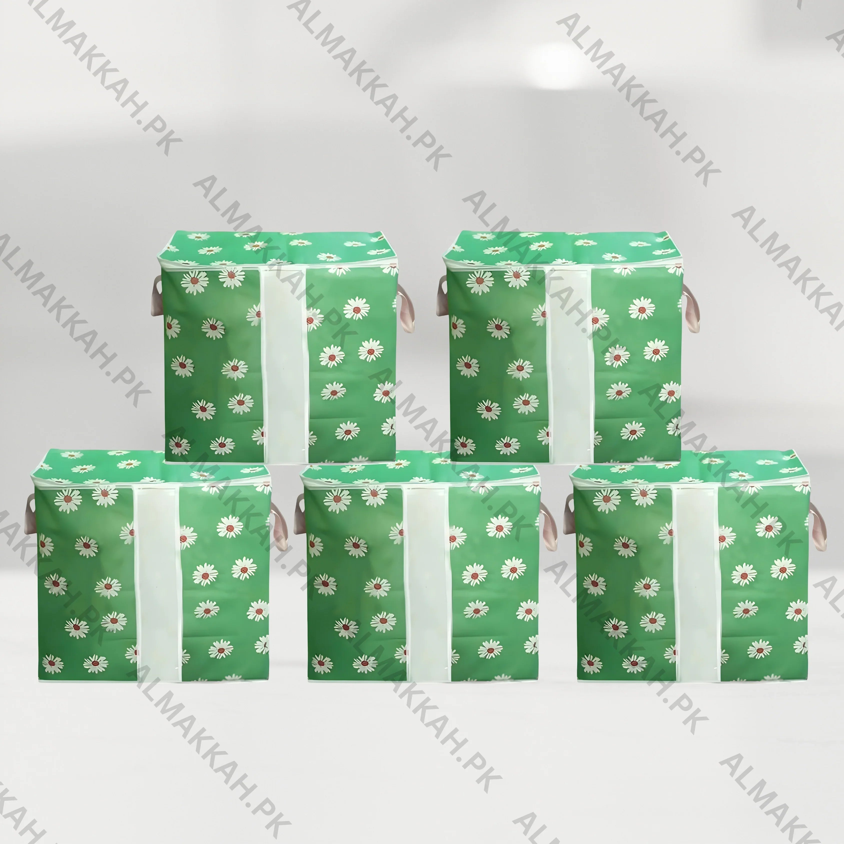 Multi-Purpose Printed Storage Bag - Sea Green