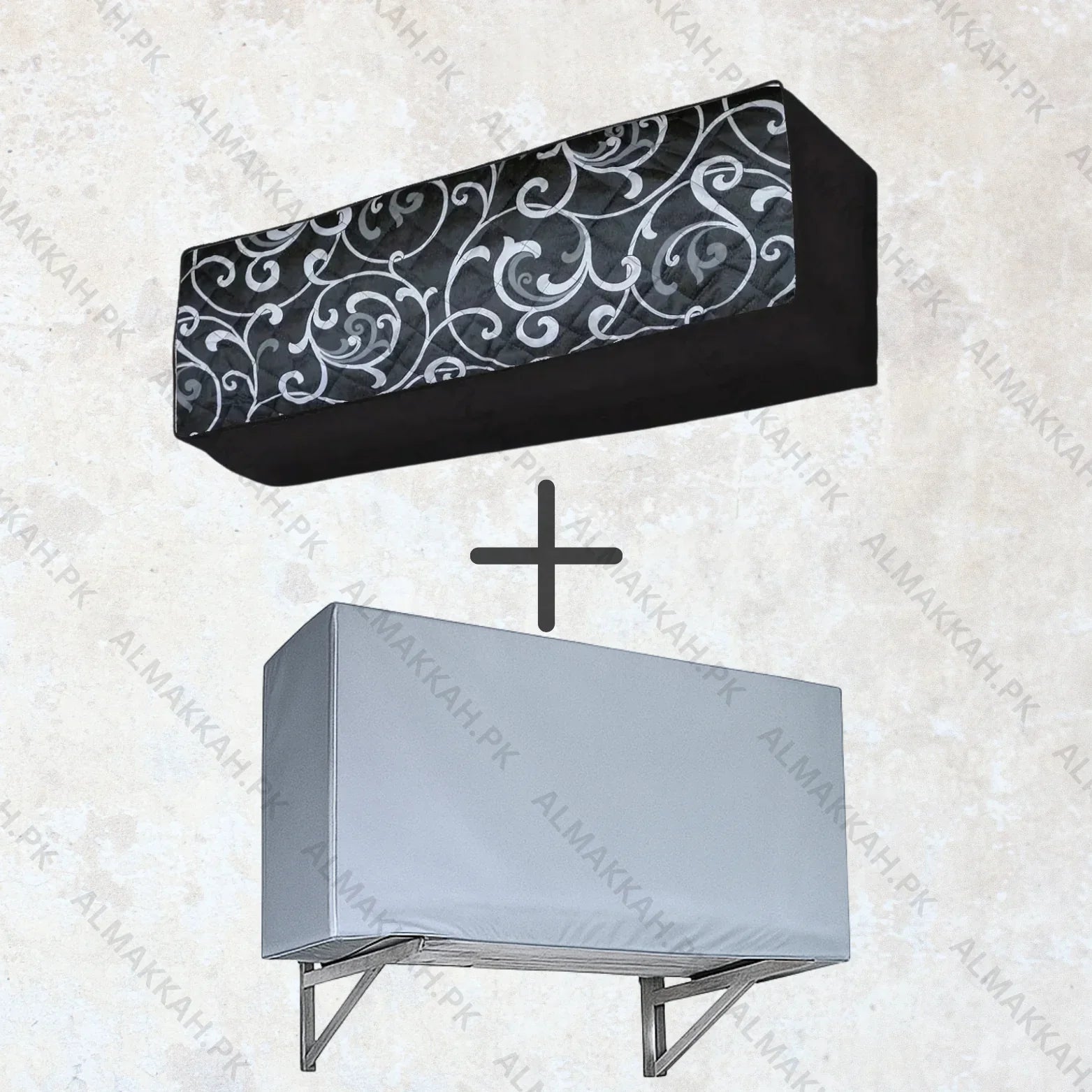 Printed Quilted AC Cover – Black