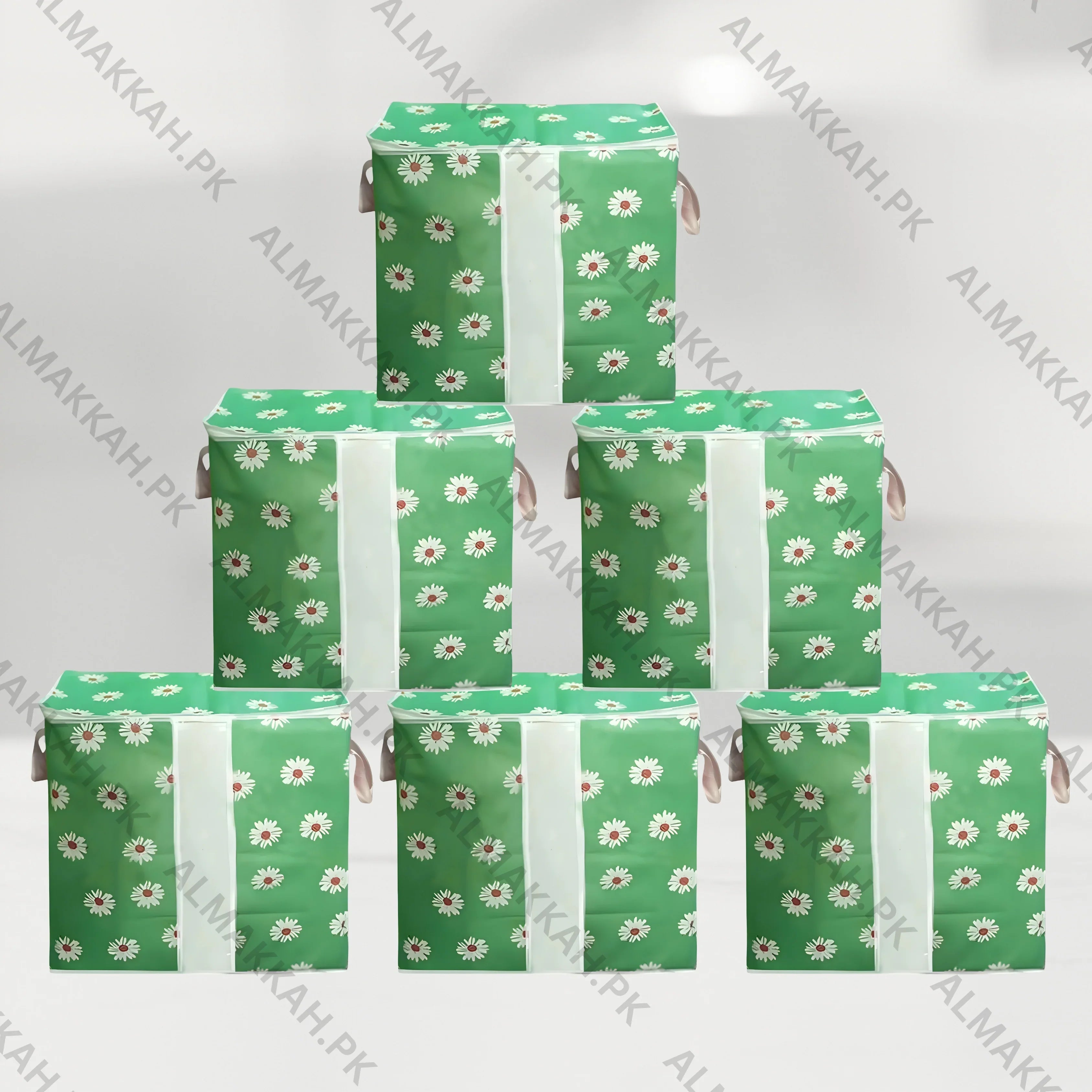 Multi-Purpose Printed Storage Bag - Sea Green