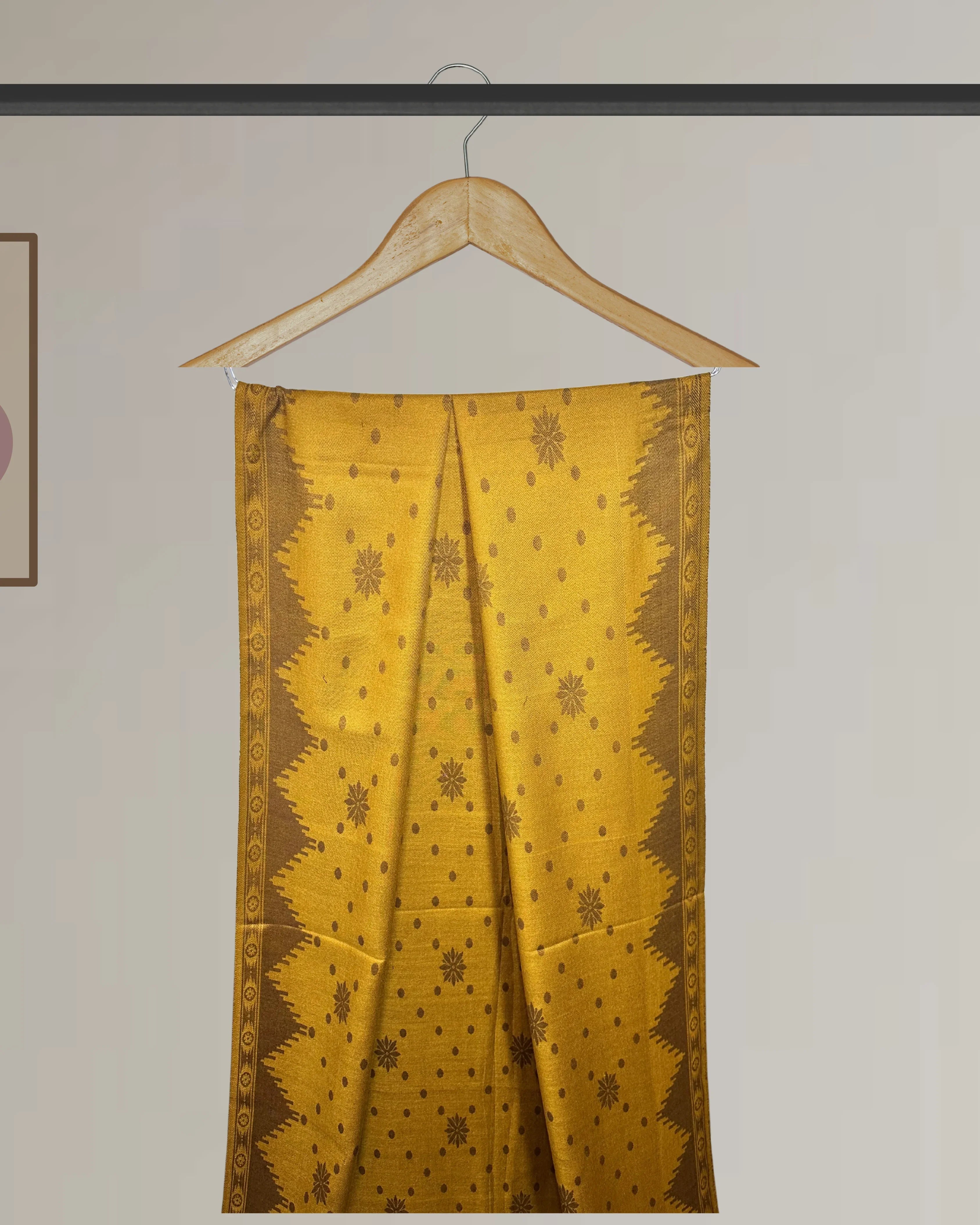 Winter Printed Shawl with border design - Ws124