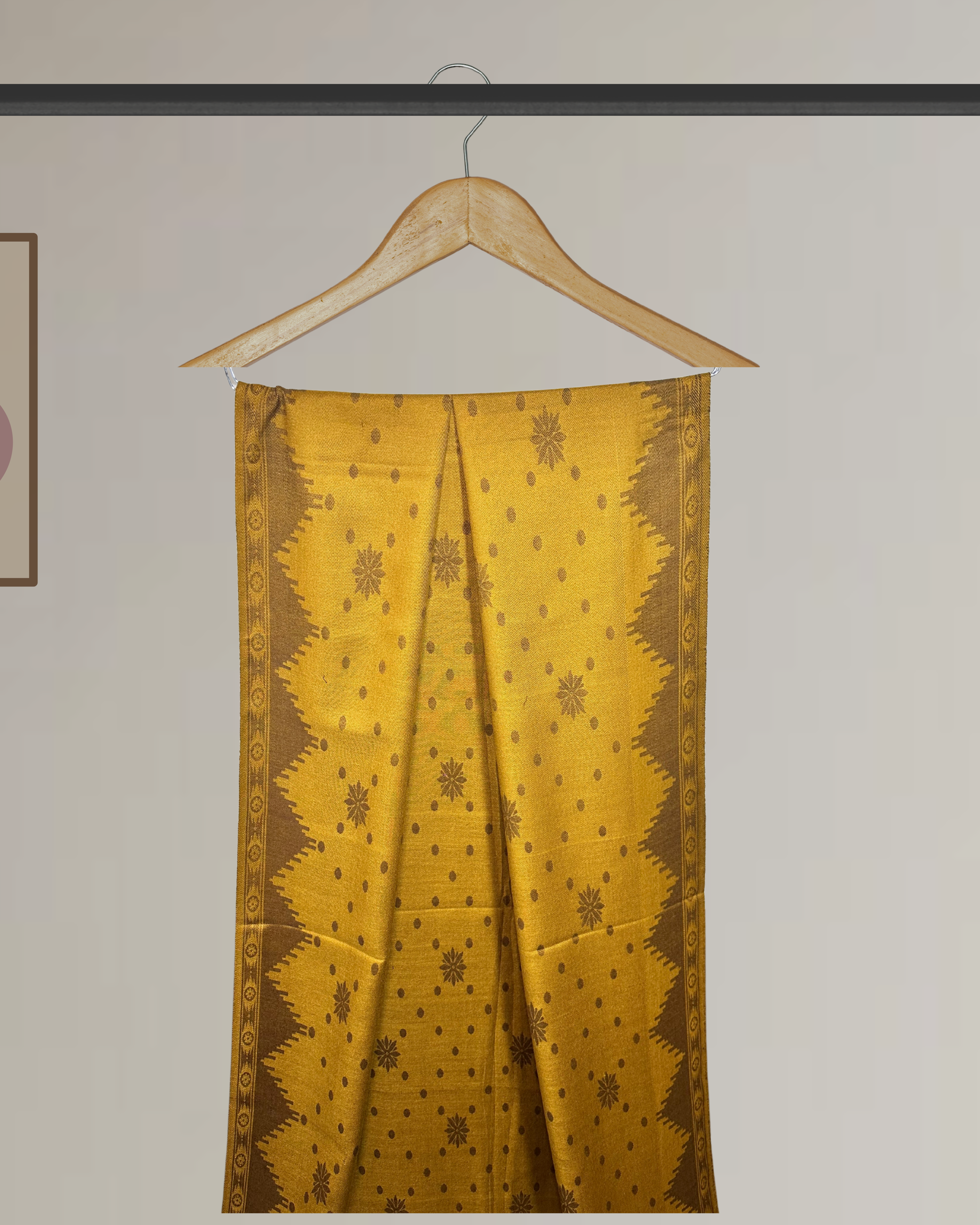 Winter Printed Shawl with border design - Ws124