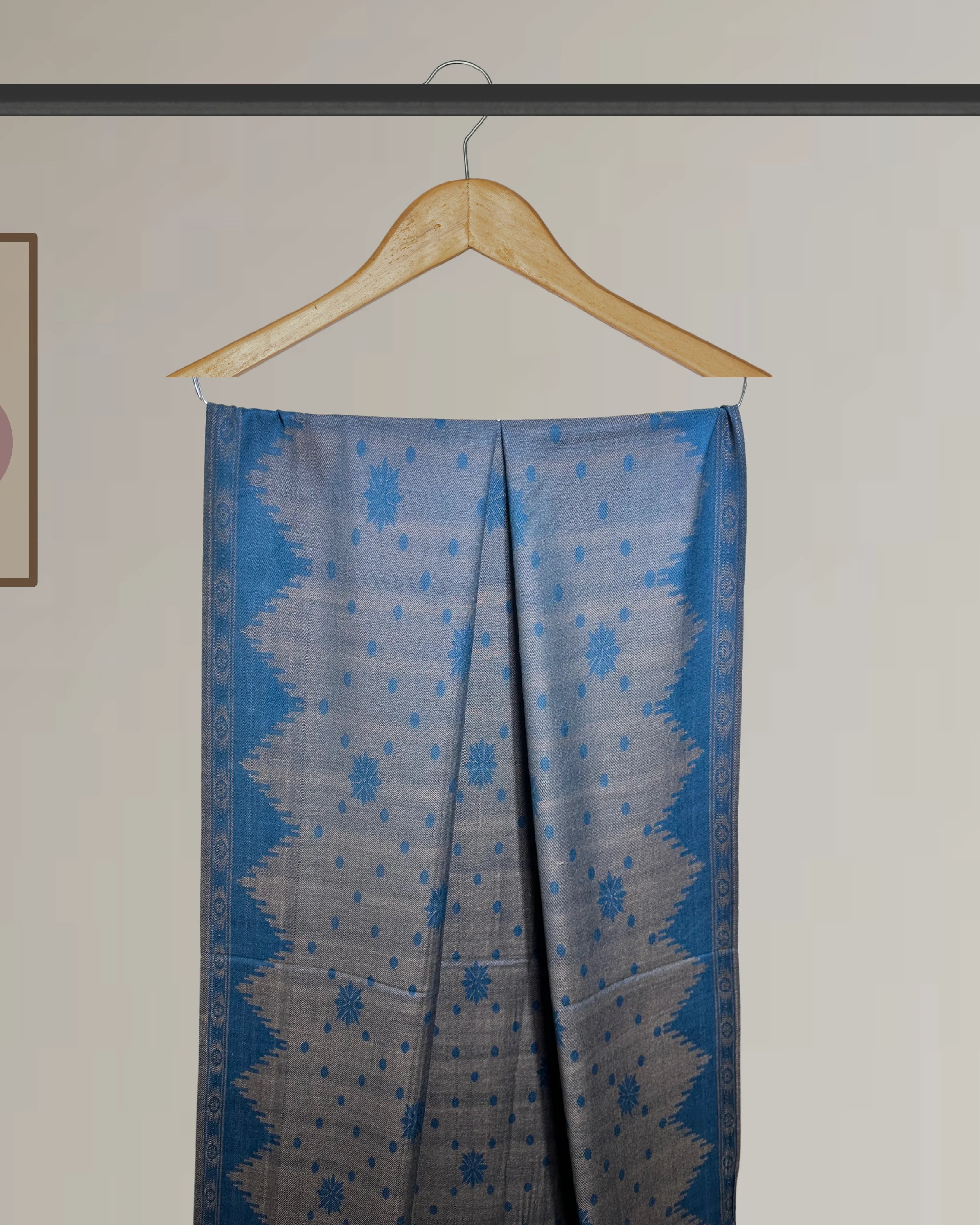 Winter Printed Shawl with border design - Ws125