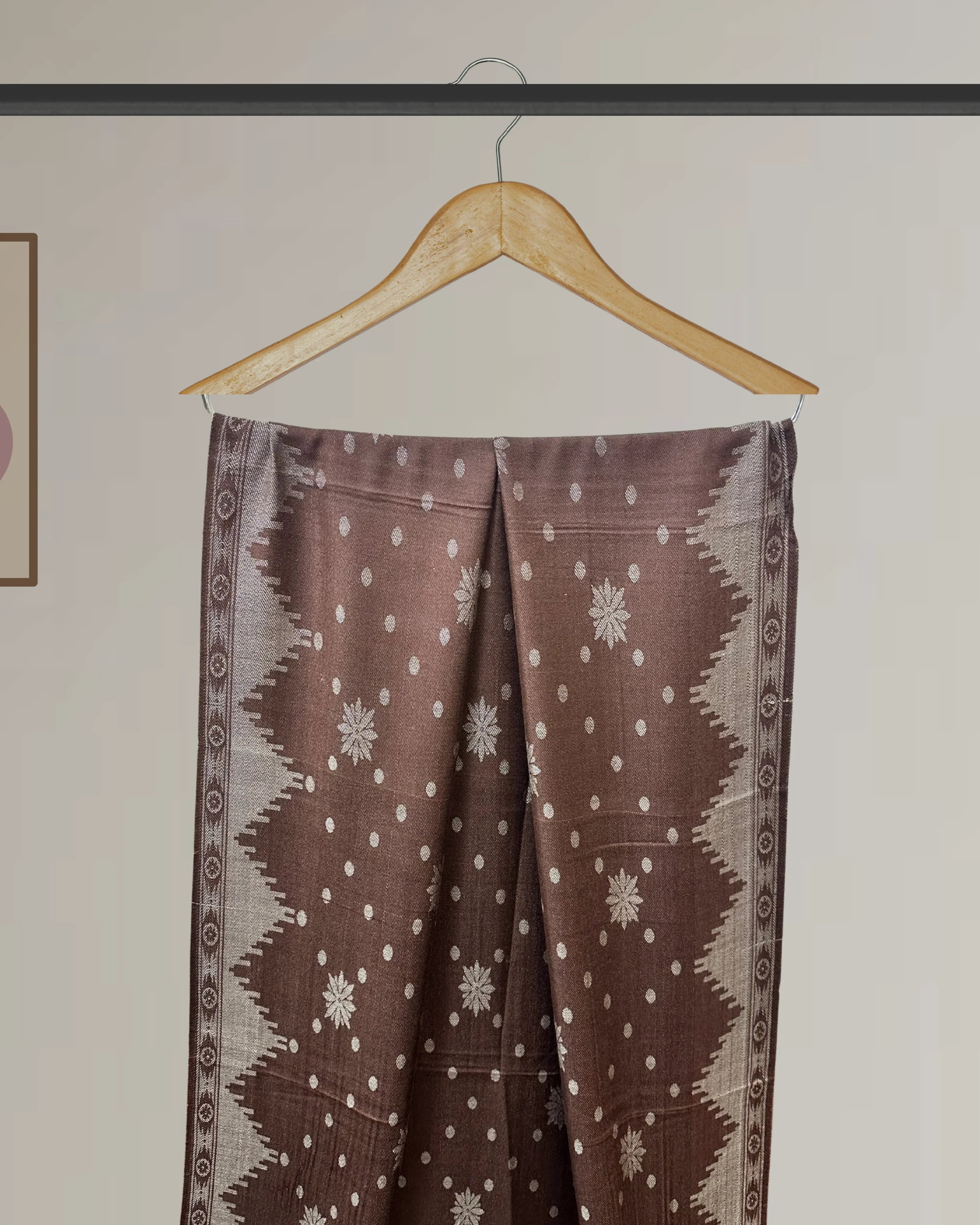 Winter Printed Shawl with border design - Ws128