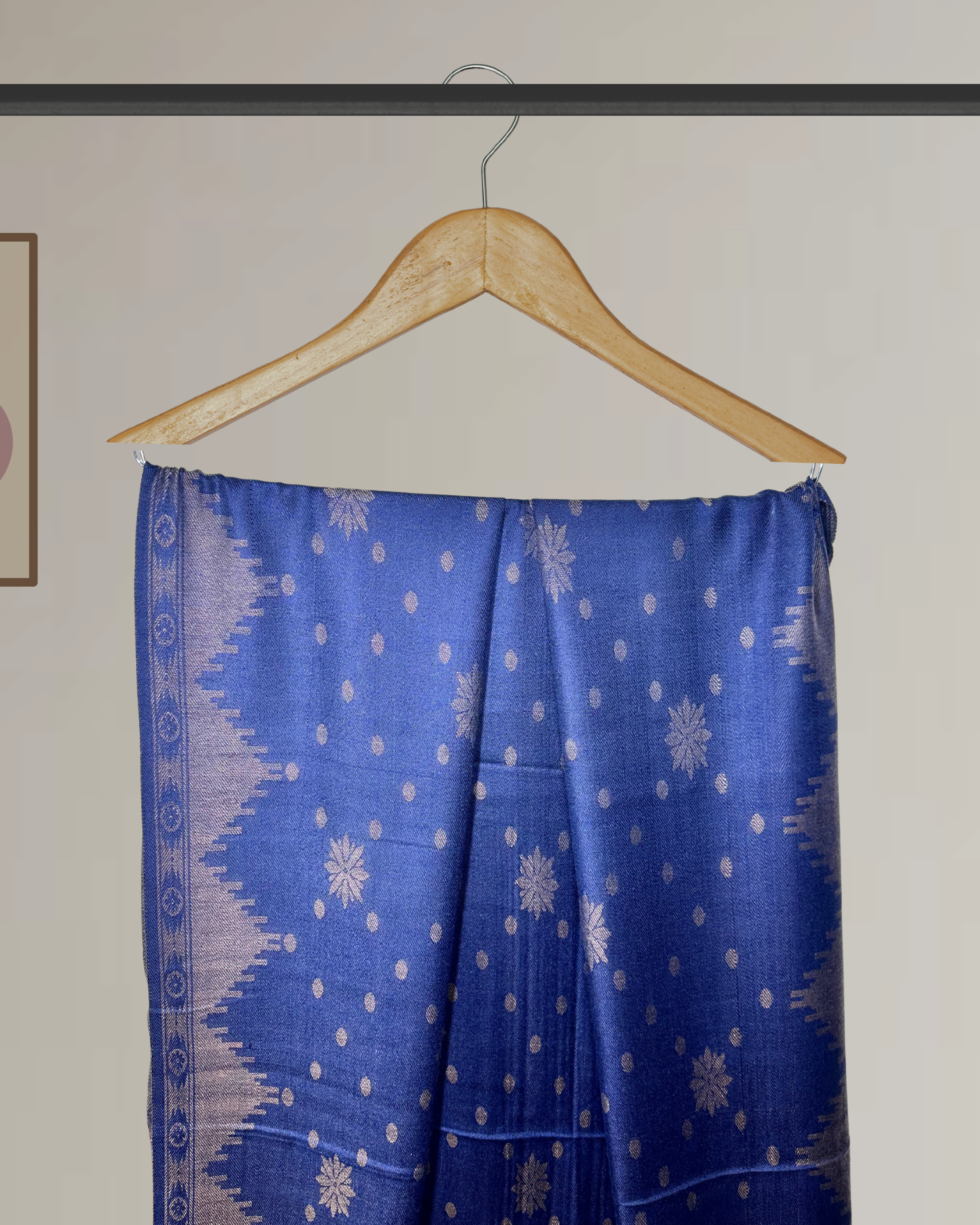 Winter Printed Shawl with border design - Ws129