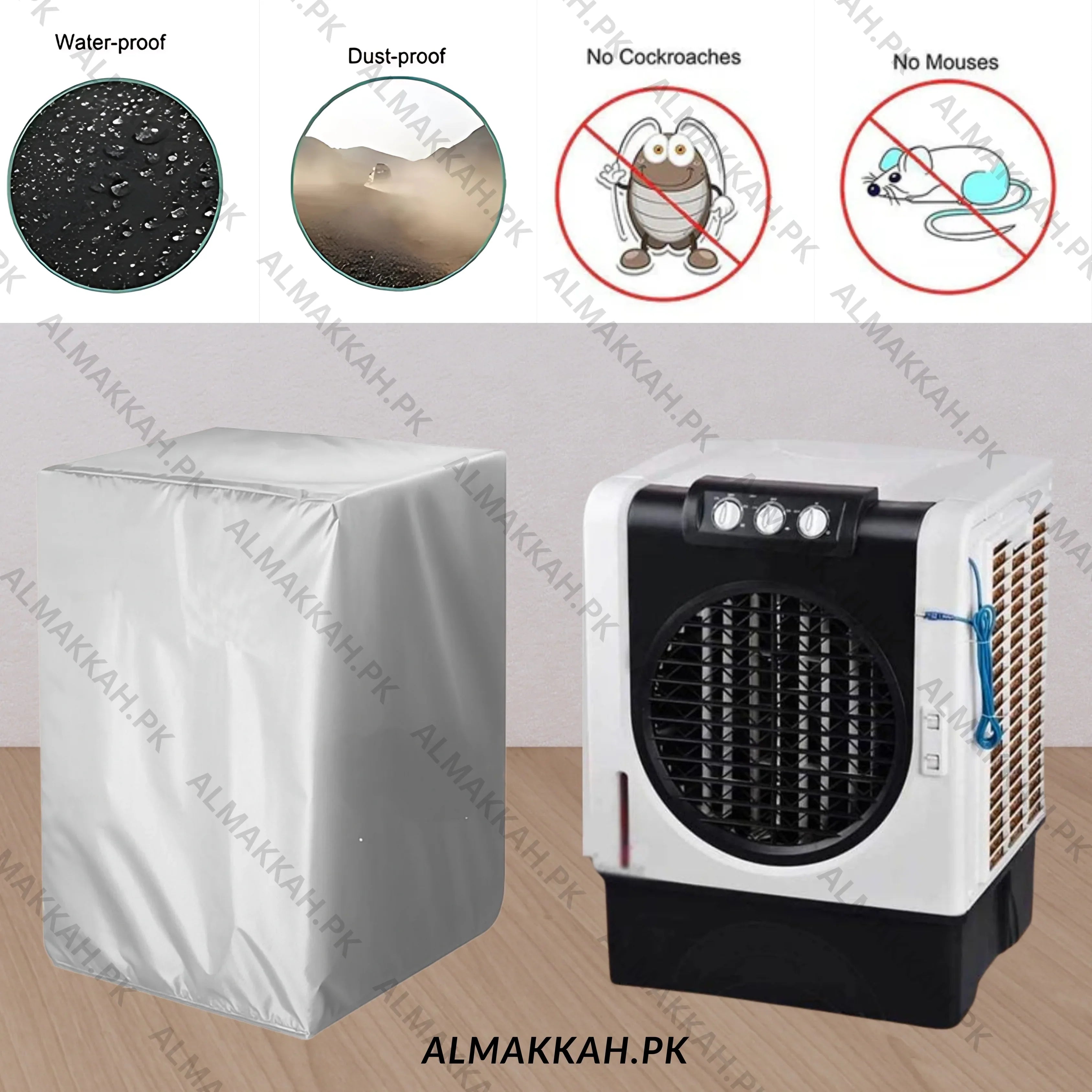 Waterproof & Dustproof Air Cooler Cover - Silver