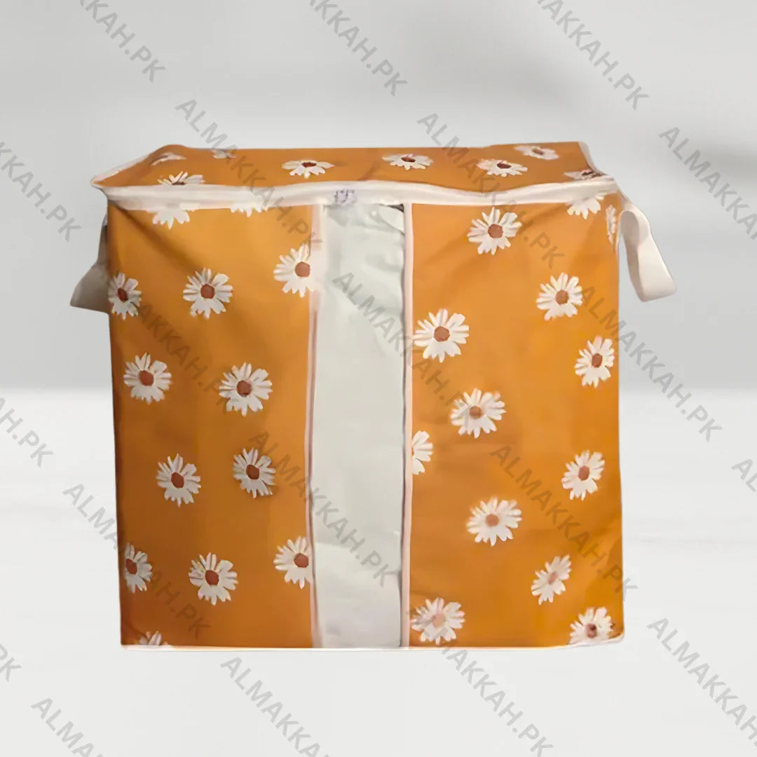 Multi-Purpose Printed Storage Bag - Orange