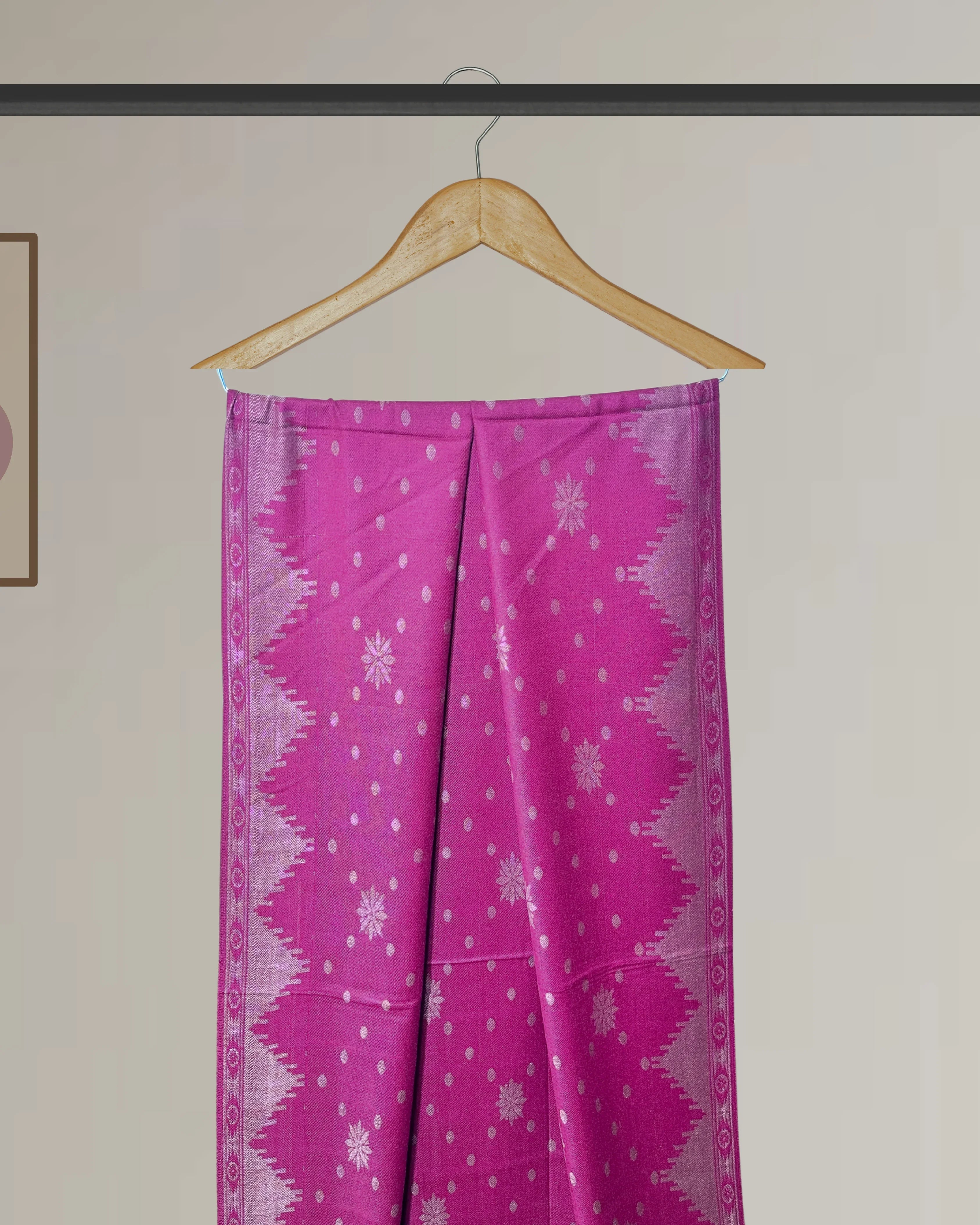 Winter Printed Shawl with border design - Ws130