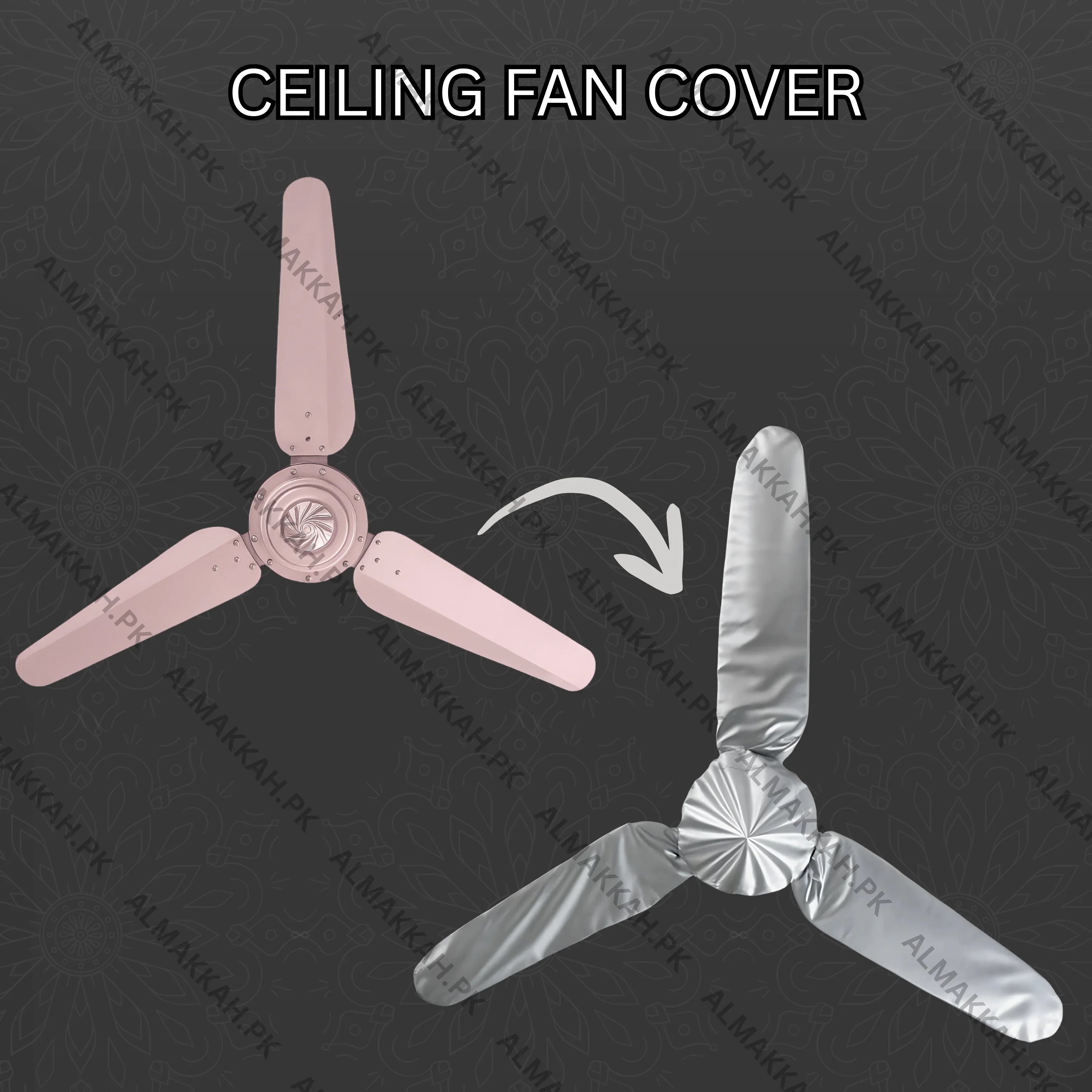 Dust & Waterproof Ceiling Fan Cover Set – Universal Size