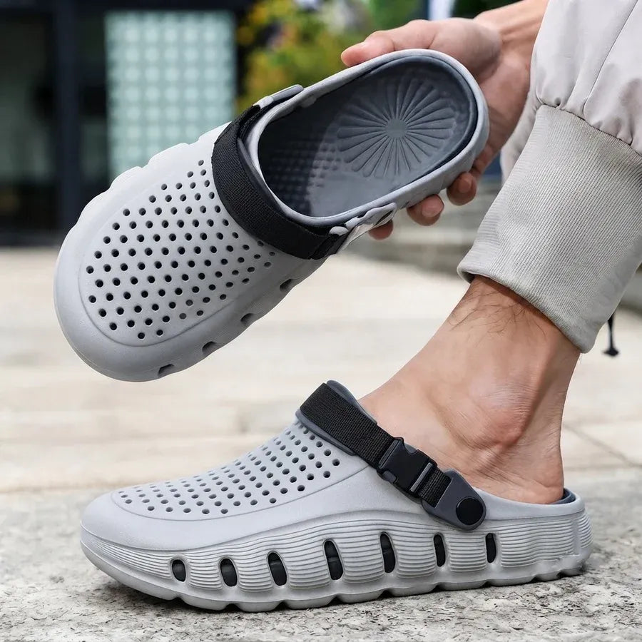 Men’s Comfortable EVA Outdoor Clogs – Anti-Slip Beach & Garden Slippers